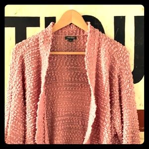 Rose colored oversized cardigan